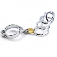 Metal Male Chastity Cage w/Lock